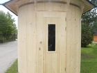 Wertykalna beczka-sauna 